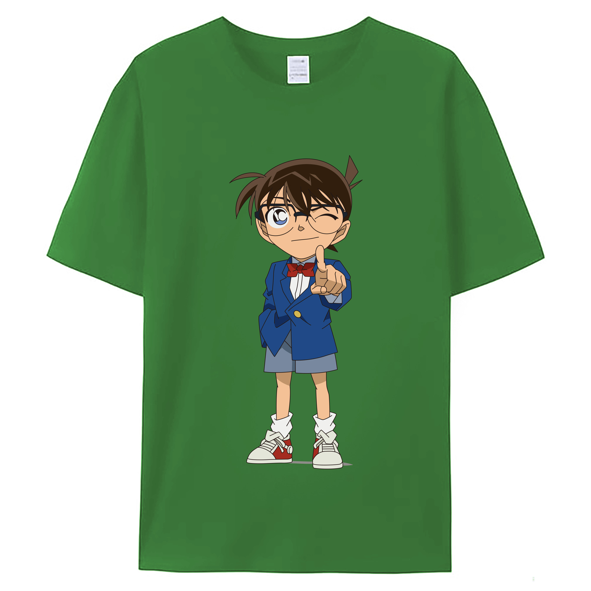 （画像用） 名探偵コナン 江戸川 コナン Detective Conan Conan Edogawa レディースカジュアルプリントTシャツ（綿100％）